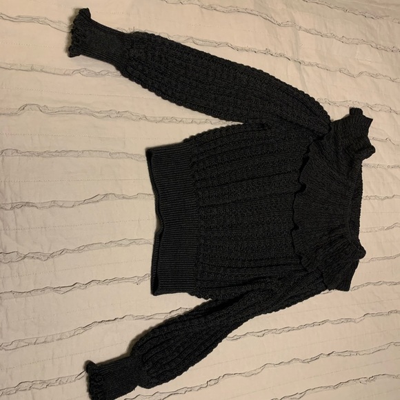 Free People Cropped Ruffle Sweater - Picture 5 of 5